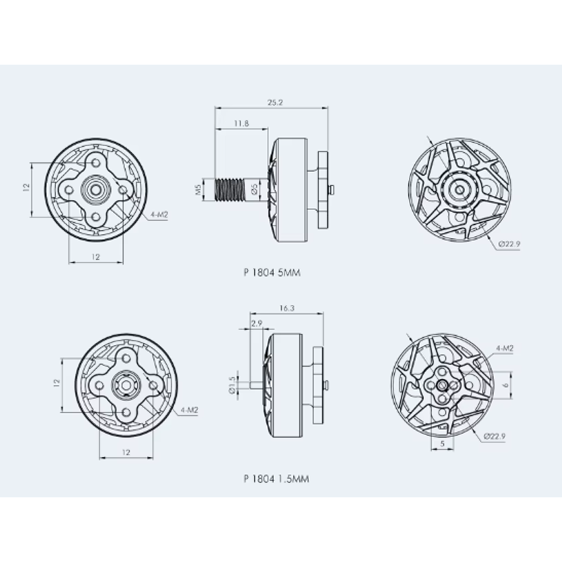 T-MOTOR P1804 2400KV 3400KV 4S - Foxeer Reaper Extreme 2.5W Vtx ulasan dan harga